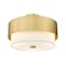 Z-Lite Counterpoint Semi Flush Mount, 3-Light, 18 In.W x 12.25 In.H, Modern Gold/White 495SF18-MGLD - alternate 7